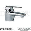 Cifial 32400SY U Techno 65 Mono Basin Mixer Tap Spare Parts